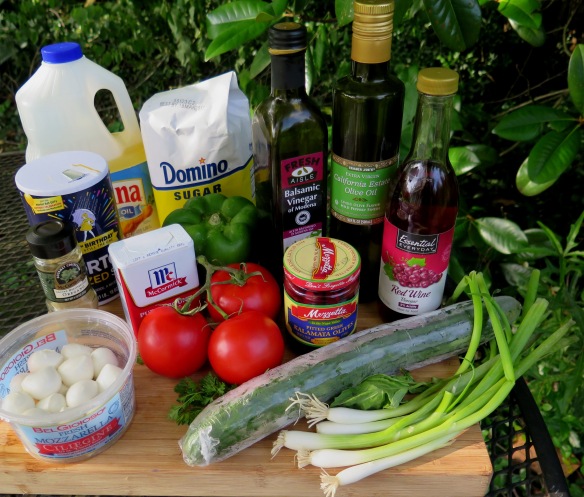 Ingredients for Tomato Cucumber Mozzarella Salad - 2 - IMG_3222